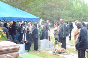 At the graveside